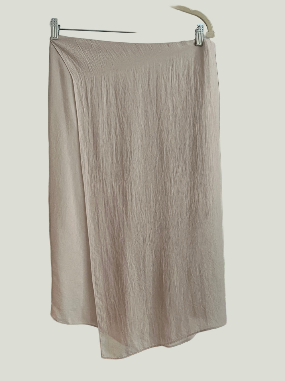 Vince Light Beige Midi Slip Skirt